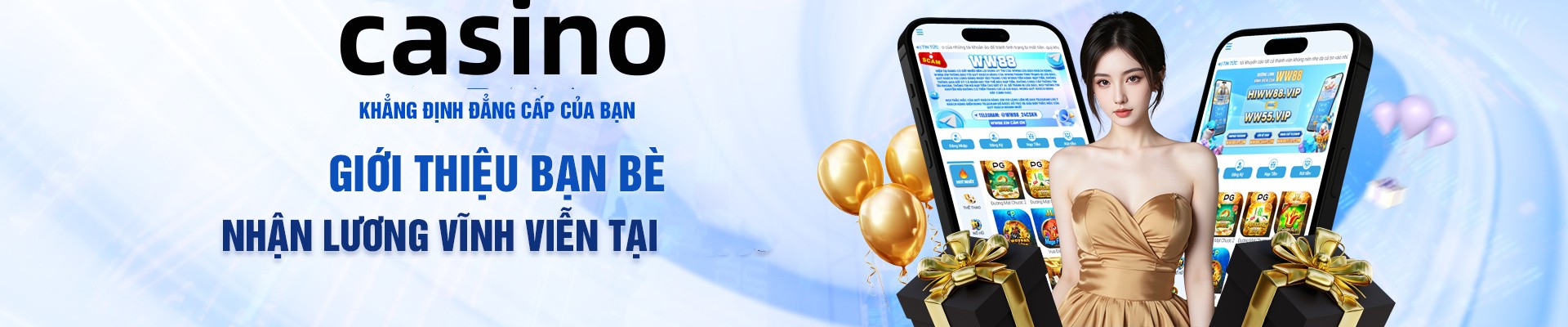 Hình ảnh quảng cáo của mcwcasino hiển thị nền tảng và các lợi ích