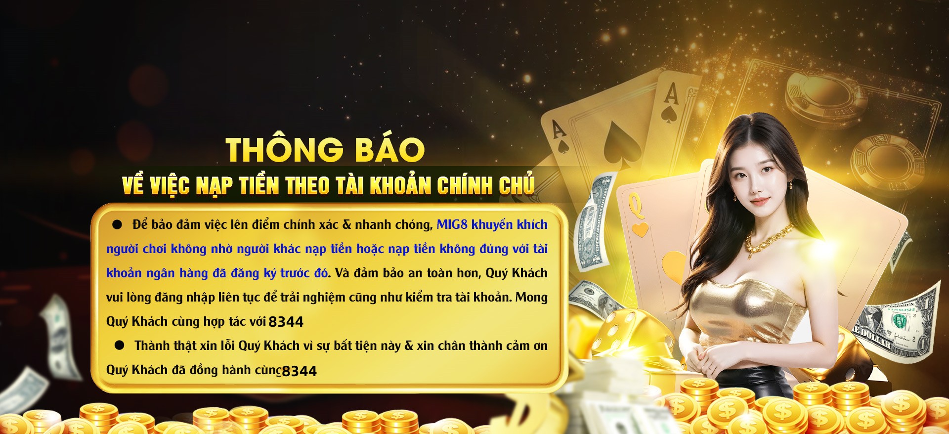 Hình ảnh quảng cáo của mcwcasino hiển thị nền tảng và các lợi ích