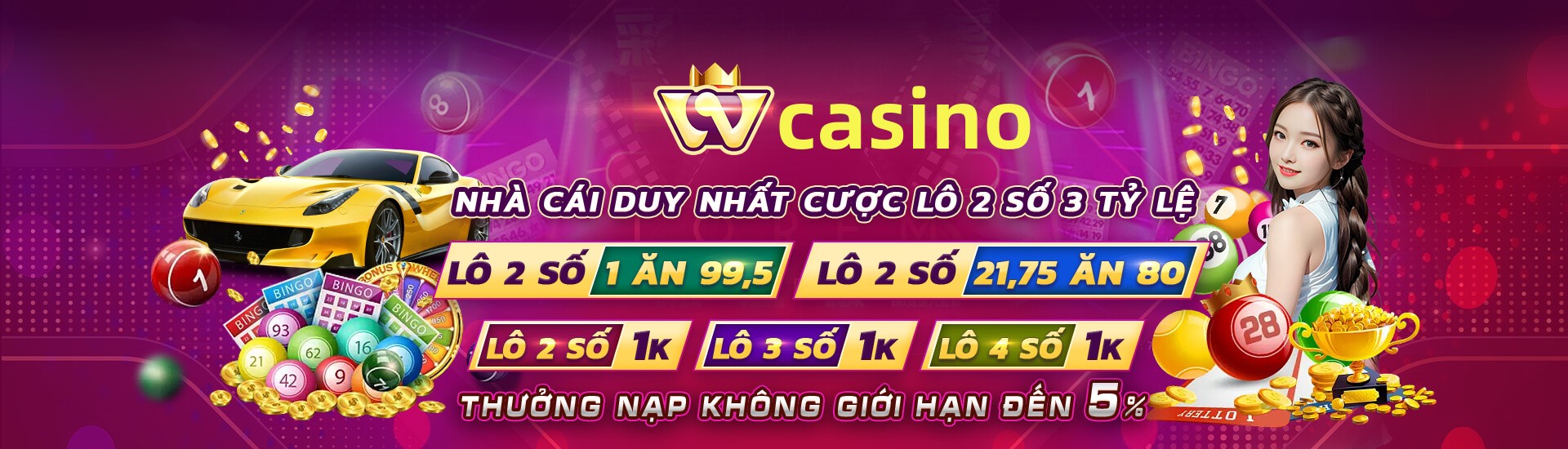Hình ảnh quảng cáo của mcwcasino hiển thị nền tảng và các lợi ích